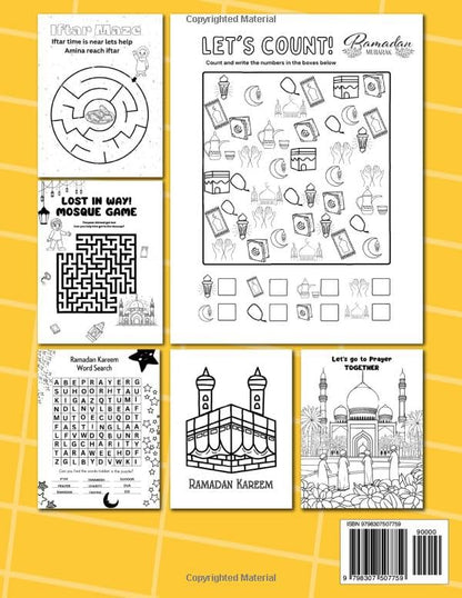 Ramadan Activity and Coloring Book for kids: (Islamic books for Kids)