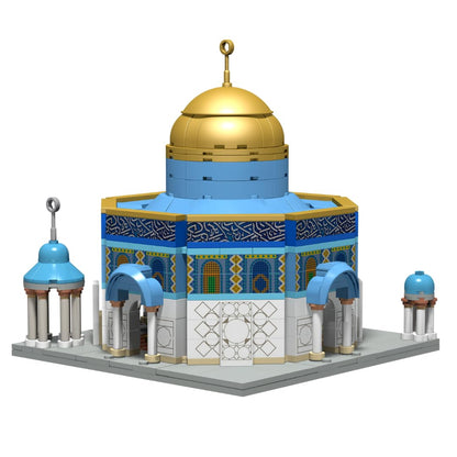 TAKVA DEENBLOCKS Dome of The Rock Building Muslim Blocks, Al Aqsa, Kaaba Bricks, Masjid, Ramadan Gift, Toy, Hajj Gift, Islamic Educational Game for Adults/Families/Kids/Children