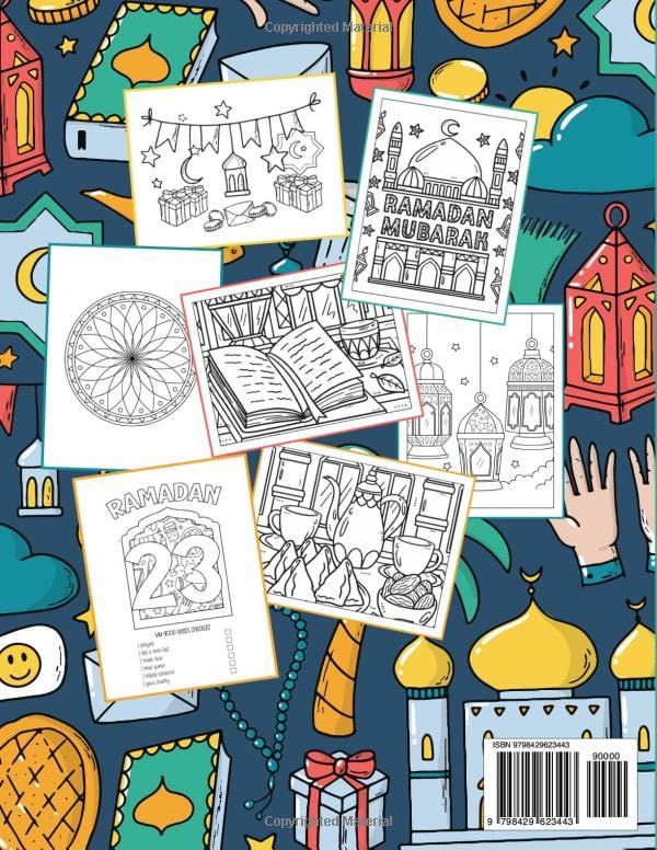 Ramadan Coloring Book: Ramadan Activity Book for Kids with Ramadan Coloring Pages and Simple Good Deeds Tracker