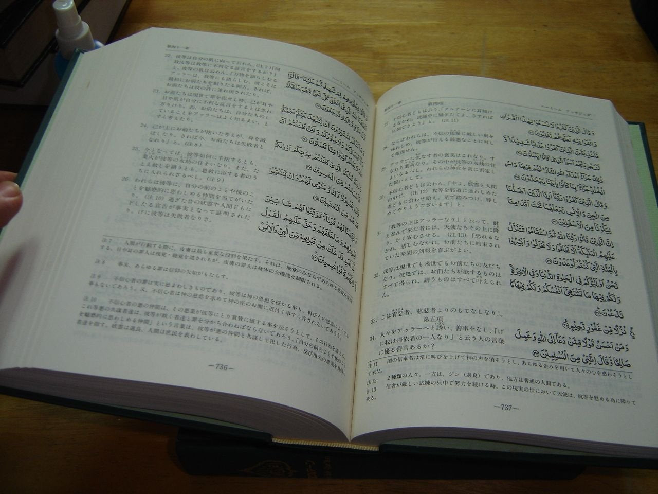 The Holy Quran: Japanese Translation, Green Hardcover – Arabic-Japanese Parallel Text