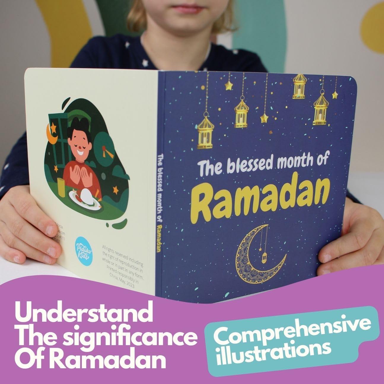 Pidoko Kids Islamic Books for Children - Set of 7 - Prophet Stories, Ramadan, Islamic Vocabulary and More - for 3+ Year Olds