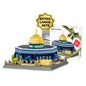 Alif and Friends Dome of The Rock Building Blocks Set - 900+ Pcs Islamic Toys for Kids - Aqsa Muslim Eid Gifts for Kids