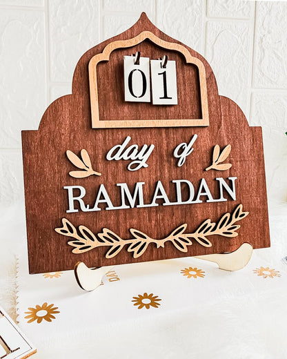 OLEEK Ramadan countdown calendar - Ramadan decorations for home 2025 - Ramadan calendar for kids - Ramadan gifts for kids - Ramadan table decor - Ramadan advent calendar - زينة رمضان كريم ديكور