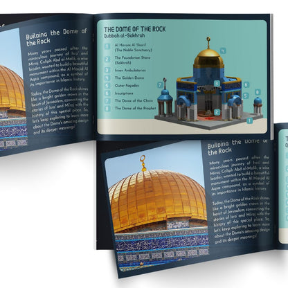 TAKVA DEENBLOCKS Dome of The Rock Building Muslim Blocks, Al Aqsa, Kaaba Bricks, Masjid, Ramadan Gift, Toy, Hajj Gift, Islamic Educational Game for Adults/Families/Kids/Children