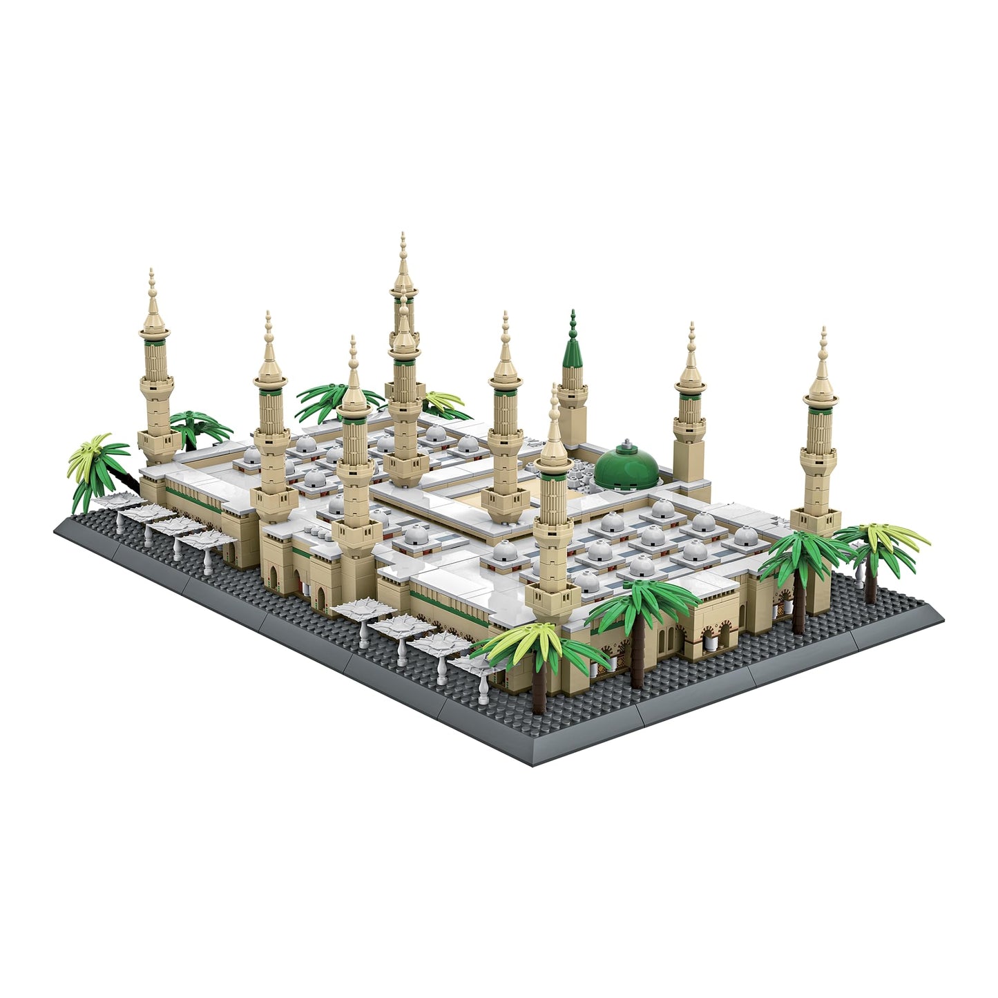 Masjid Al Nabawi Building Block Sets - 1894 Pcs Mosque Model - Muslim Gifts - Perfect Islamic Toys & Eid Gifts for Kids