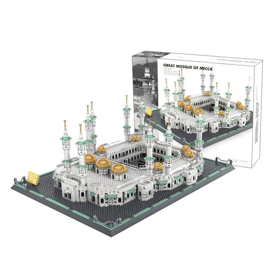 Alif and Friends マスジド・アル・ハラム ビルディングブロックセット - 2000個以上のメッカのグランドモスク イスラム教の子供用おもちゃ - イスラム教徒のイード・ムバラクの子供へのイードギフト