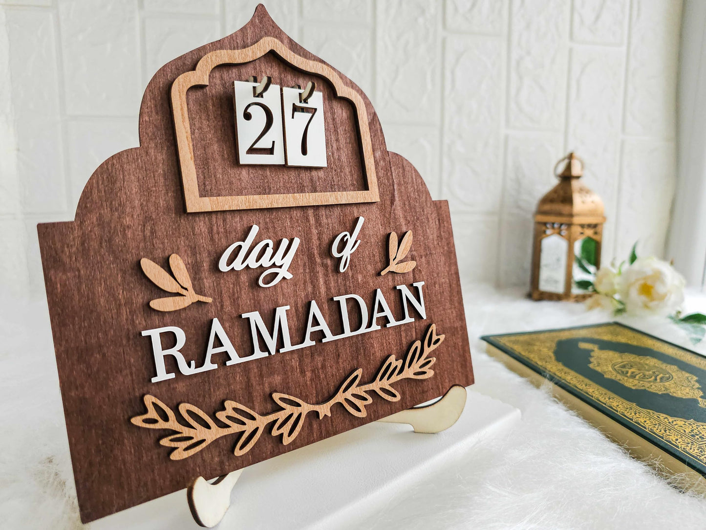 OLEEK Ramadan countdown calendar - Ramadan decorations for home 2025 - Ramadan calendar for kids - Ramadan gifts for kids - Ramadan table decor - Ramadan advent calendar - زينة رمضان كريم ديكور