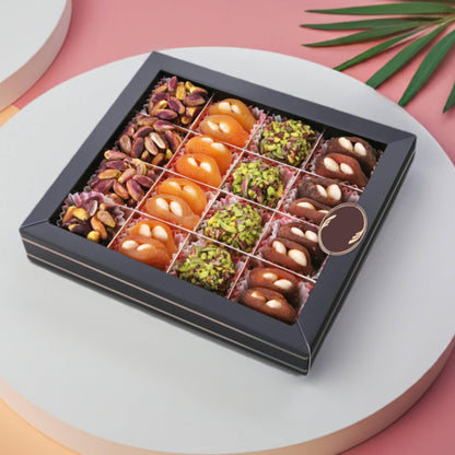 Andy Anand 24-Piece Gift Box: All-Natural Truffles and Stuffed Dates – Deliciously Healthy, No Sugar Added, Embracing Nature's Goodness 10.5 Oz Eid al Fitr, Ramadan. Fresh flown from Turkey.