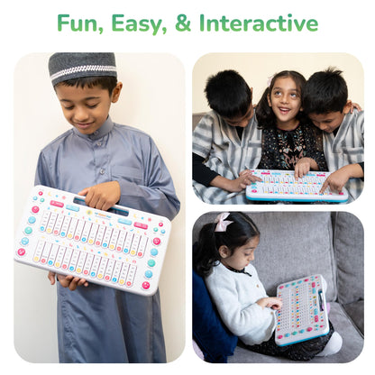 Islamic Toys for Kids - My Quran Pad Educational Toy to Teach Arabic Alphabet for Kids With Daily Words, Animal Names, & More - Smart Interactive Toys to Learn Arabic - Fun Muslim Toys by My Salah Mat