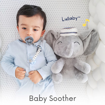 Mommy Yasmin - Soothe & Talking Kufi Elephant | Muslim & Islamic Toy | Eid Gift | Quran & Dua | Interactive+Relaxing | Remote | for Baby+Toddlers+Kids