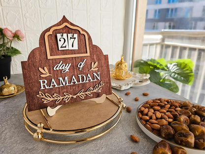 OLEEK Ramadan countdown calendar - Ramadan decorations for home 2025 - Ramadan calendar for kids - Ramadan gifts for kids - Ramadan table decor - Ramadan advent calendar - زينة رمضان كريم ديكور