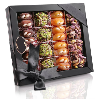 Andy Anand 24-Piece Gift Box: All-Natural Truffles and Stuffed Dates – Deliciously Healthy, No Sugar Added, Embracing Nature's Goodness 10.5 Oz Eid al Fitr, Ramadan. Fresh flown from Turkey.